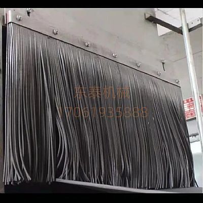 黑色阻燃橡膠擋塵簾 紅色聚氨酯擋煤簾多層擋塵簾