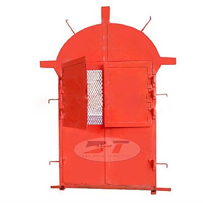 廠家定制礦用井下圓弧頂雙開(kāi)防火柵欄門(mén) 平頂雙開(kāi)防火門(mén)