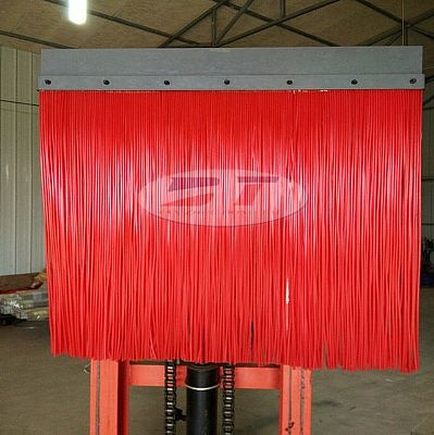 東泰生產紅色聚氨酯擋煤簾 落煤管阻燃防風簾